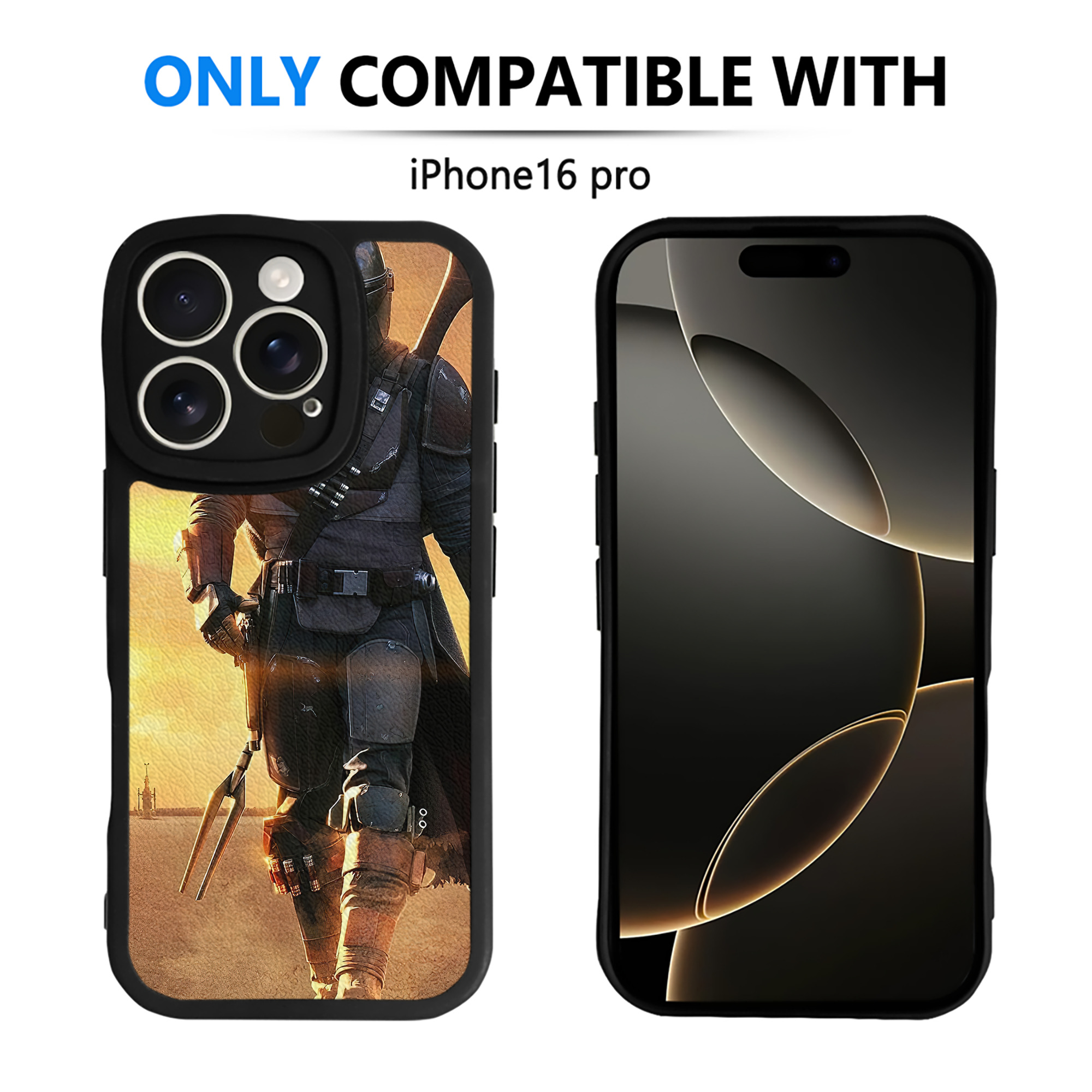 （画像用） スター・ウォーズ Star Wars 【iPhone 16シリーズ対応】シリコンスマホケース（レザー調） 材質：シリコン